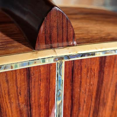 Antonio Tsai Dreadnought Acoustic Natural STUNNING Rose & Hummingbird Inlays image 15