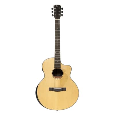 JN Guitars Glencairn Series Acoustic Electric Guitar w/ Gig Bag - Natural image 8