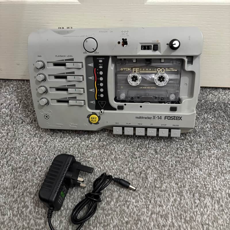 [special one off] Fostex X14 Vintage Analog 4 Track Cassette Multitracker Recorder Portastudio [custom pitch mod] image 1