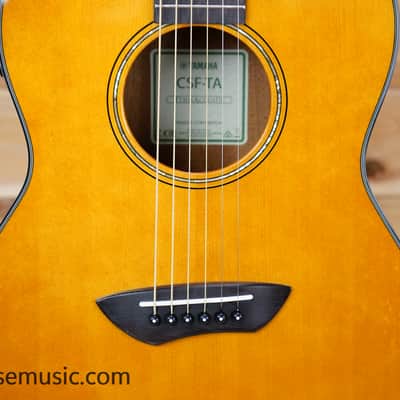 Yamaha CSF-TA TransAcoustic Parlor - Vintage Natural image 5