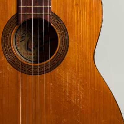 Vicente Tatay  Classical Guitar (late 1930s), period brown alligator chipboard case. image 16