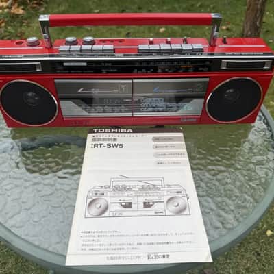 TOSHIBA RT-SW5 👉 MINT Rare Vintage Cassette Deck Boombox Sugar Japan Warranty image 8