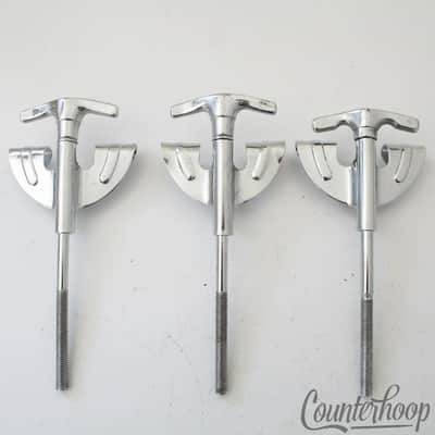 *Pearl 3x Bow-Tie 4 3/8"Bass Drum Tension T-Rods+Claws Metric Japan Vintage 70s image 1