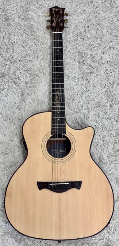 Tagima Olive Grace EQ-NTOP Acoustic Guitar w/HS Case - Natural Finish - B stock image 1