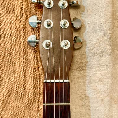 ~1959 Silvertone-Danelectro U-1 Model 1300 Brown Faux Wood Grain image 6