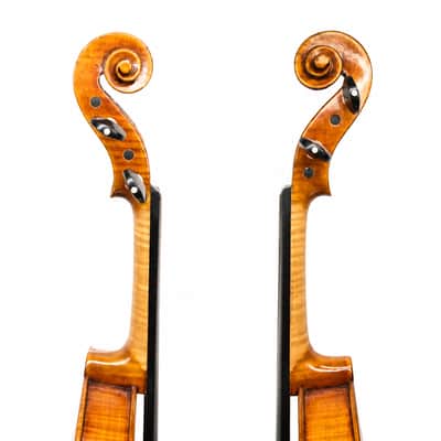 4/4 Handmade Strad Violin Outfit Italian Spruce European 1pc Flamed Maple Back image 4