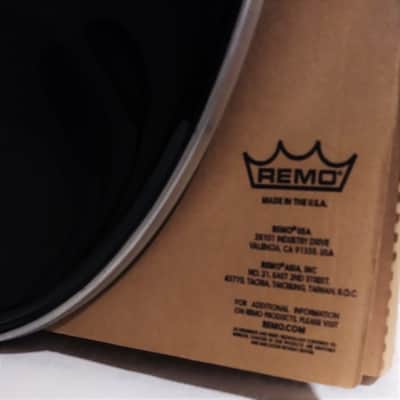 Remo Powermax Bass Drum Head PM-1428-MP / Ebony image 4