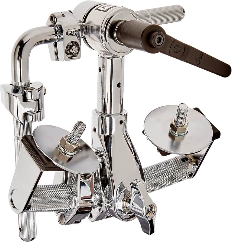 DW DWCP7771 Retro Rail Consolette-Style Banana Bass Drum Mount 2010s - Chrome image 1