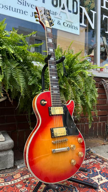 VINTAGE 1970’s MIJ “Lyle” Les Paul Custom Lawsuit Copy Electric Guitar~Cherry Sunburst ~      Matsumoku Factory Japan image 1