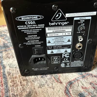 Mackie Big knob studio monitor controller w/ Berhinger Berhitone C50a full range active referenced monitor and Presonus Faderport Daw controller image 2