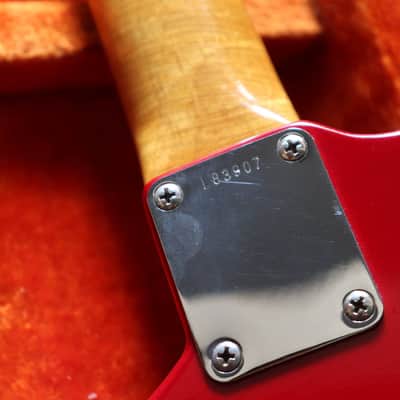 Fender Musicmaster II Dokata Red 1965 L series Brazilian board image 10