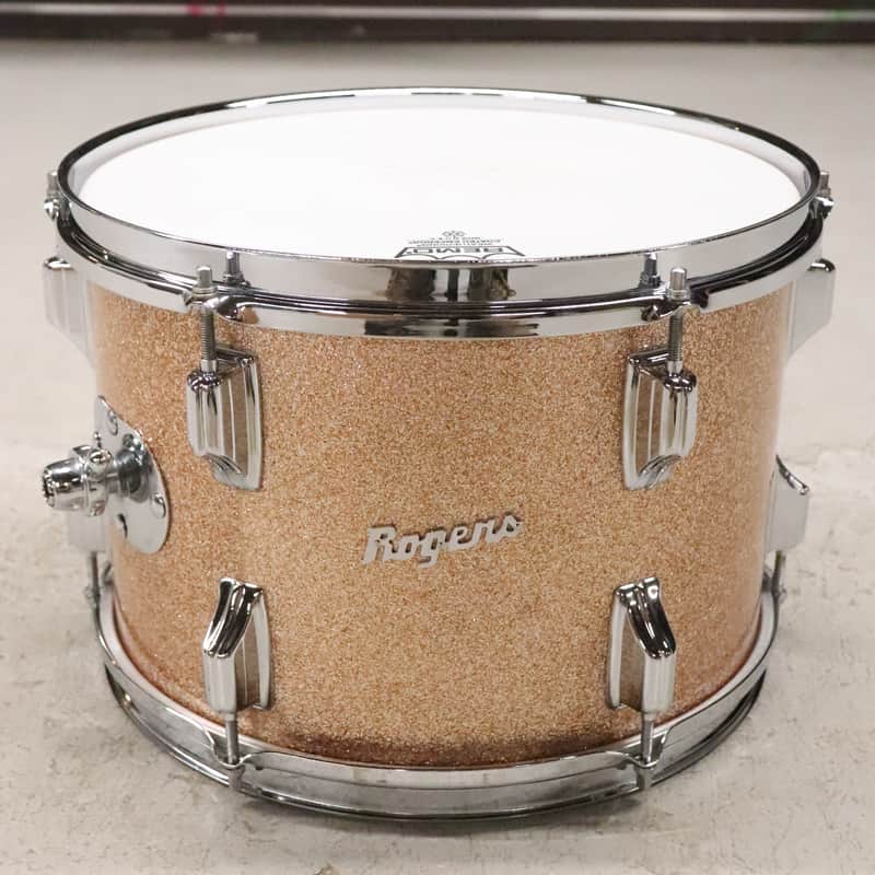 Rogers 9x13" Power Tone Rack Tom Drum Champagne Sparkle Vintage 1960's image 1