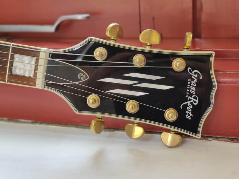 Grassroots Les Paul Custom, White with Gold hardware, Made in | Reverb