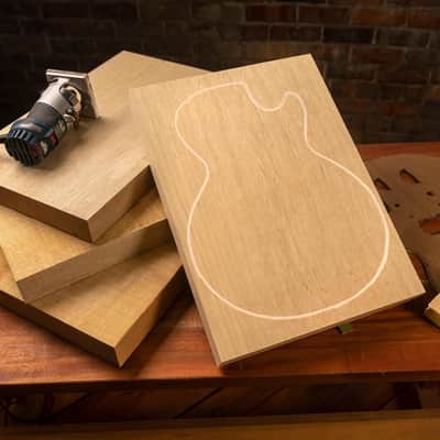 StewMac Korina (White Limba) 2-Piece Body Blank image 2