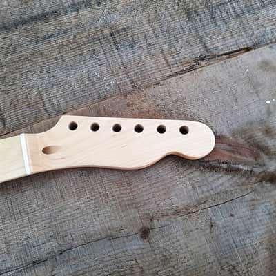 21 fret T neck, Stainless Steel Frets natural maple guitar neck replacement fits oem image 2