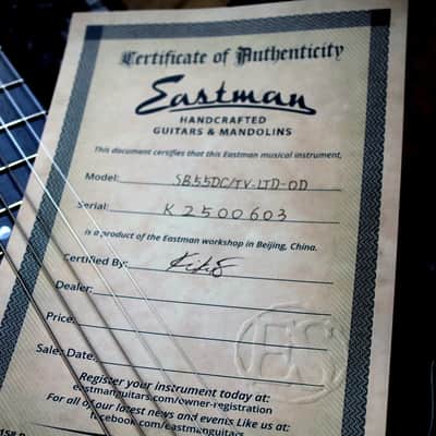 EASTMAN "SB55DC/TV Limited Edition Olive Drap" HARDCASE, 2, 86 KG image 21