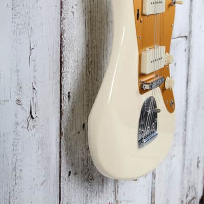 Fender Squier J Mascis Signature Jazzmaster Electric Guitar Vintage White Finish image 8
