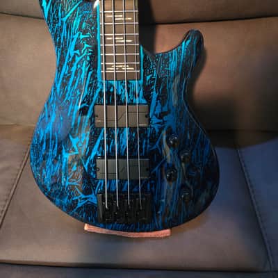 Schecter C-4 Silver Mountain 2021 - Corrosive Cobalt image 3