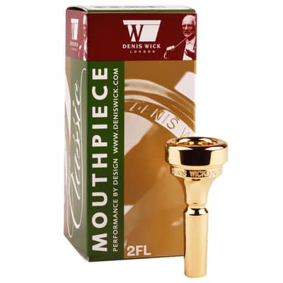 Denis Wick Classic Flugelhorn Mouthpiece 5884-4FL | Silver Plated | Large Shank image 1