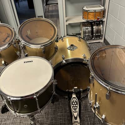 Milestone Therabond Fibreglass Drums 1977 - Sand with Gold Fleck image 2