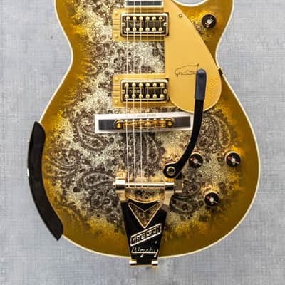 Gretsch G6134TG Limited Edition Paisley Penguin - Gold Paisley image 1