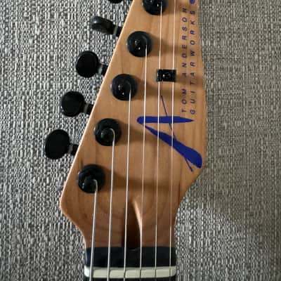 Tom Anderson Angel Player Satin Organic Grain Voodoo Blue blue with Black. 2023 image 4