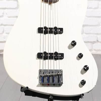 Sire Marcus Miller V6 4-string FL Electric Bass Guitar - Antique White (MMV6FLAWHd1) image 3