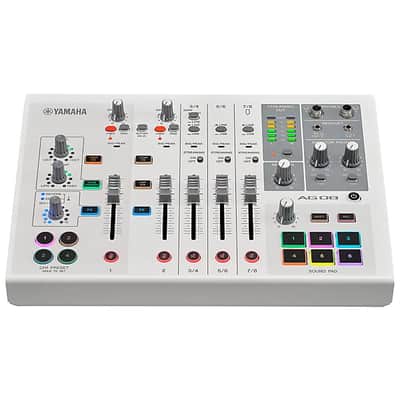 Yamaha AG08 White 8-Channel Mixer/Usb Interface For Ios/Mac/Pc image 3