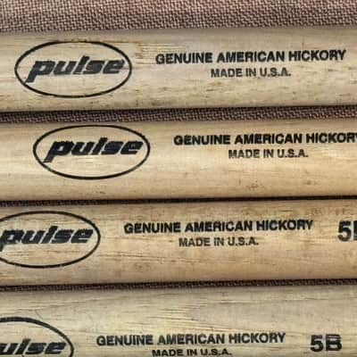 Pulse & Onstage American Hickory 5B 5 Pairs Drum Sticks Some NOS image 3