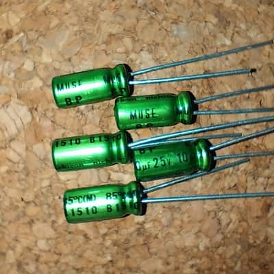 100uF 25V Nichicon MUSE bi-polar electrolytic capacitor x5pcs :: image 2