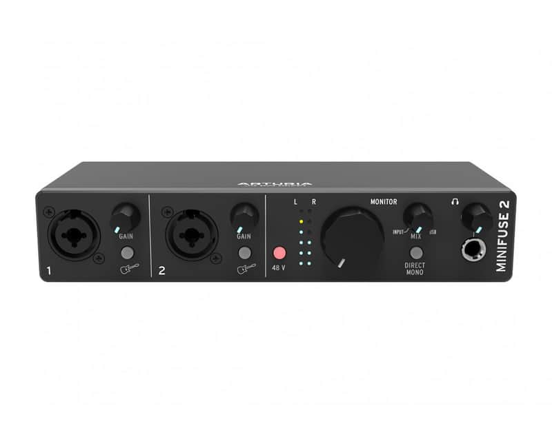 Arturia Minifuse 2 Black 2-in / 2-out Audio Interface image 1