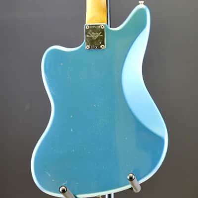Fender 1964 Jaguar Journeyman Relic 3A Rosewood Fingerboard Faded Aged Lake Placid Blue image 9