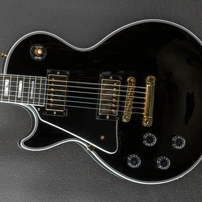 Gibson Custom Shop Les Paul Custom w/Ebony Fingerboard Gloss Left Hand - Ebony image 1