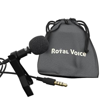 Lavalier Lapel Microphone Clip-on Omnidirectional Condenser Mic for Apple iPhone image 4