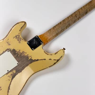 Fender CUSTOM SHOP STRATOCASTER 59 HEAVY RELIC RW V / TODD KRAUSE 2020 - Vintage White Heavy Relic image 15