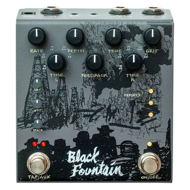 Old Blood Noise Endeavors Black Fountain Stereo Oil Can Delay - Slate image 1
