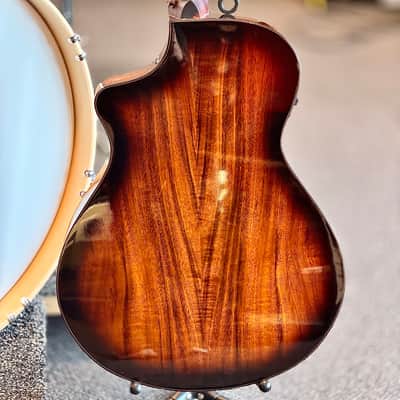 Breedlove Pursuit Exotic S Concert Acoustic-Electric Guitar, Edgeburst Koa image 5