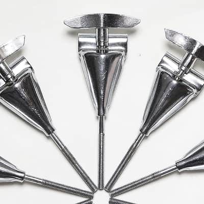 (10) Slingerland Bass Drum Tension Rods & Claws, Original Washers, NEAR MINT CONDITION - 1960's-70's / INSPECTED & TESTED image 7