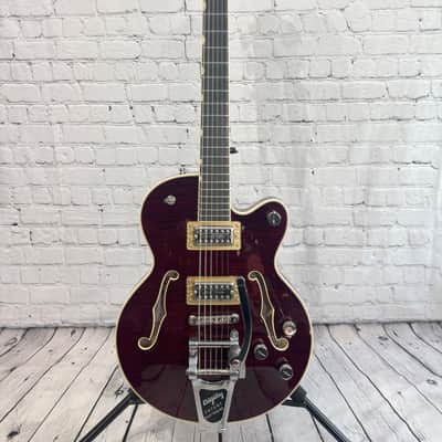 Gretsch G6659TFM Players Edition Broadkaster Jr. with Flame Maple Top Dark Cherry Stain 2017 image 1