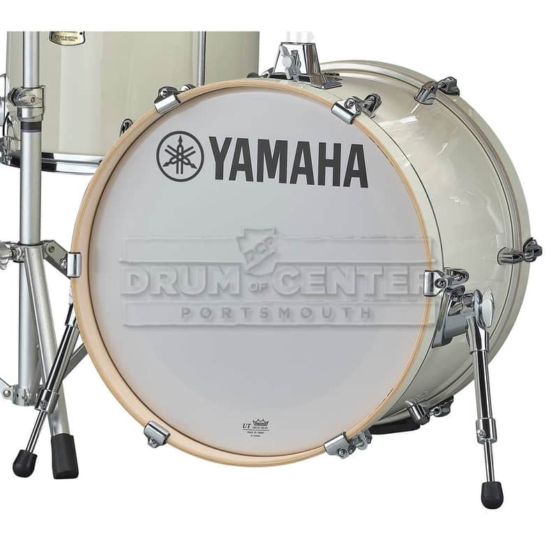 Yamaha Stage Custom Birch Bass Drum 18x15 Classic White image 1