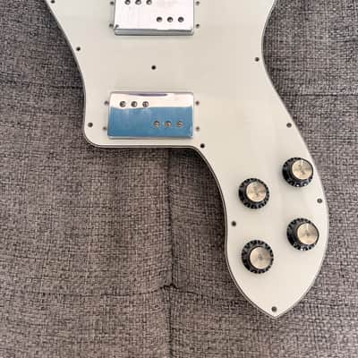 GFS loaded Telecaster Deluxe pickguard  - White image 1