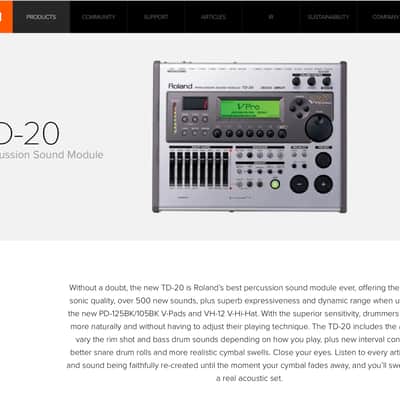 Roland TD20 (Extended/ customised) V-Drums 11 piece electronic kit image 16