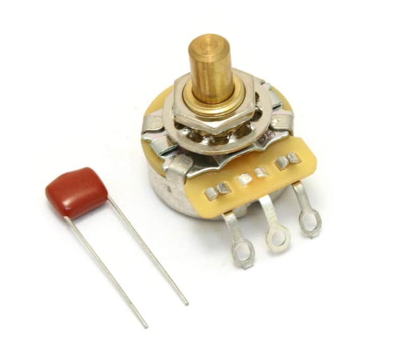 099-0833-000 Genuine Fender 250k Audio Solid Shaft No Load Control Pot Guitar/Bass image 1