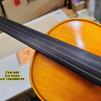 Cecilio 4/4 Advanced Level Violin Featuring Aged 7+ Years - Solid Spruce Top Highly Flamed One-Piece Maple Back and Sides All-Ebony Components, Independent Fine-Tuners, Brazilwood Bows, Hand-Rubbed Oil Finish... image 12