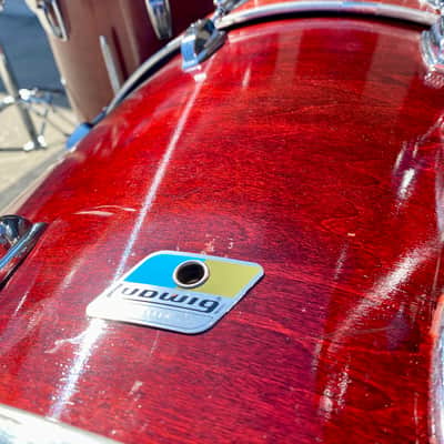 Ludwig Classic Maple 6ply Series 90's USA Mahogany Natural Finish. image 16