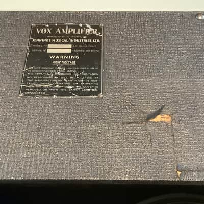 Vox AC-15/T Twin 2-Channel 15-Watt 2x12" Guitar Combo 1963 - 1965 - Black with Brown Diamond Cloth image 19