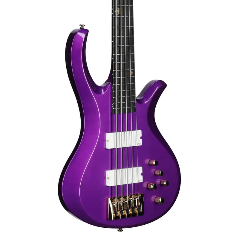 Schecter FreeZesicle-5 Electric Bass, 5-String, Purple image 1