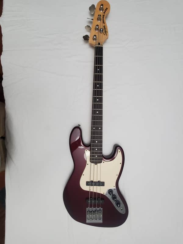 Squier Jazz bass 2002/2021 - Maroon image 1