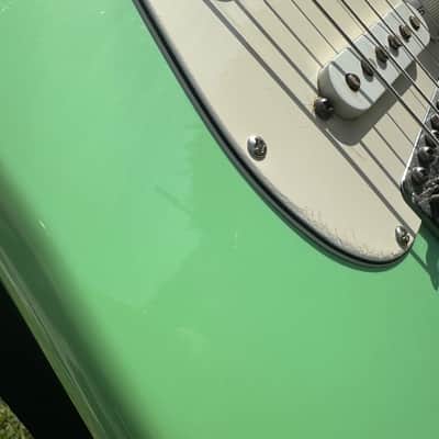 Video! Fender Partscaster Strat 2004 - Surf Green image 9