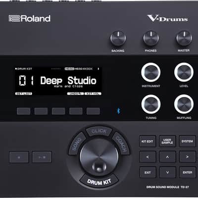 Roland V-Drums TD-27 Sound Module w/Mount, Wiring Harness, Power - Z4S8893